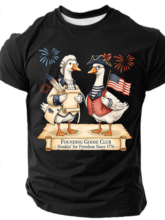 Men's Founding Goose Club Shirt, 250th Anniversary Short Sleeve T-shirt