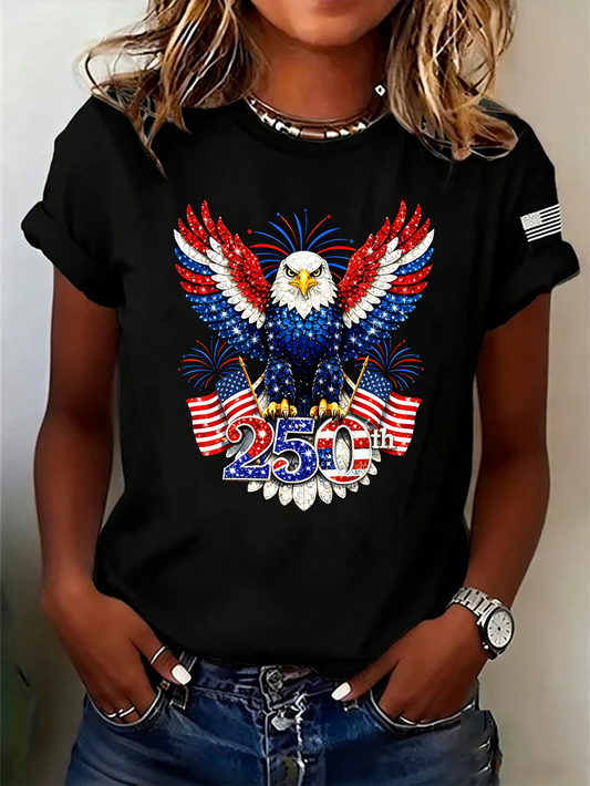 250th anniversary Casual Crew Neck T-Shirt