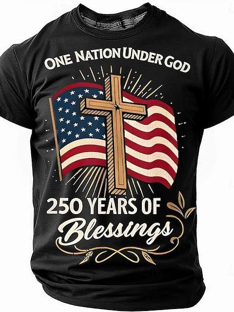 Men's 250th anniversary of American Independence Day Slang Short Sleeve T-shirt