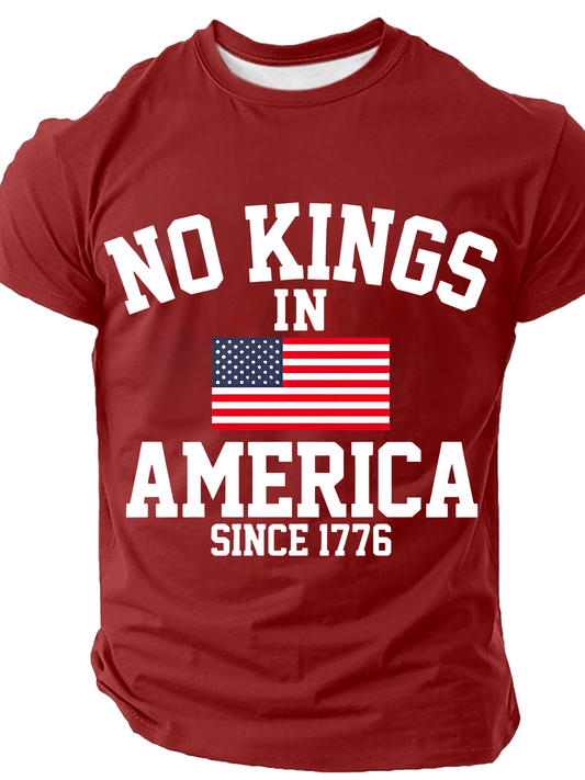 No Kings In America Since 1776 Cotton T-Shirt