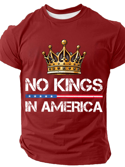 No Kings In America Cotton T-Shirt