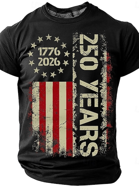 Men's 250th anniversary of American Independence Day Slang Short Sleeve T-shirt