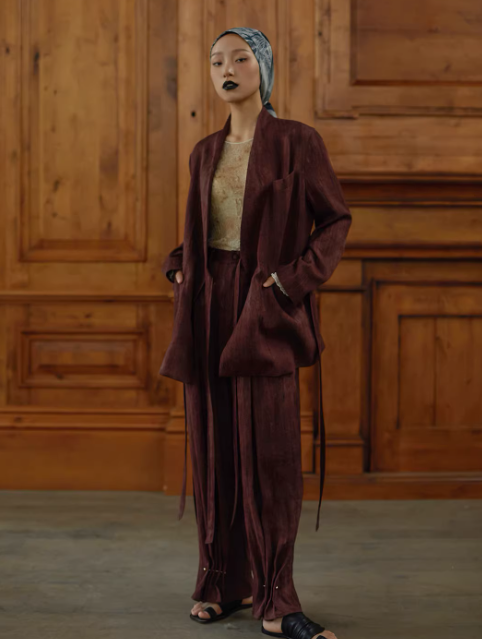 Distressed Nomadic Oversized Genderless Multi-Way Blazer