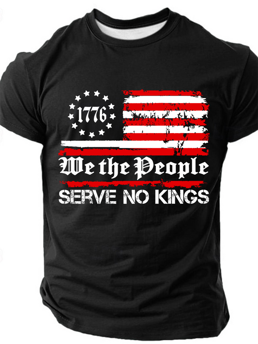 Men's We The People Serve No Kings Independence Day 1776 Short Sleeve T-shirt