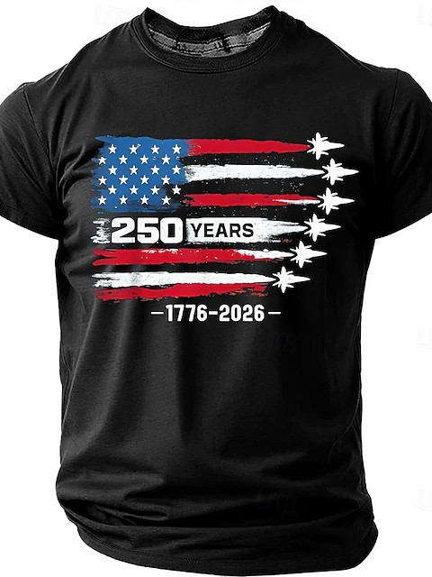 Men's 250th Anniversary of American Independence Day T-shirt
