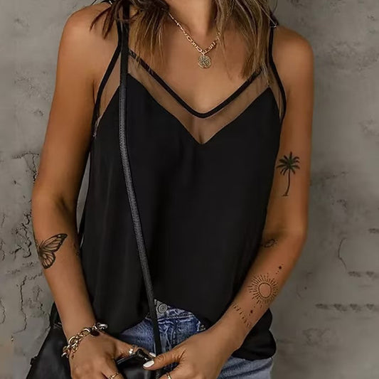 Backless V-Neck Cami Top | Trendy Sleeveless Tank