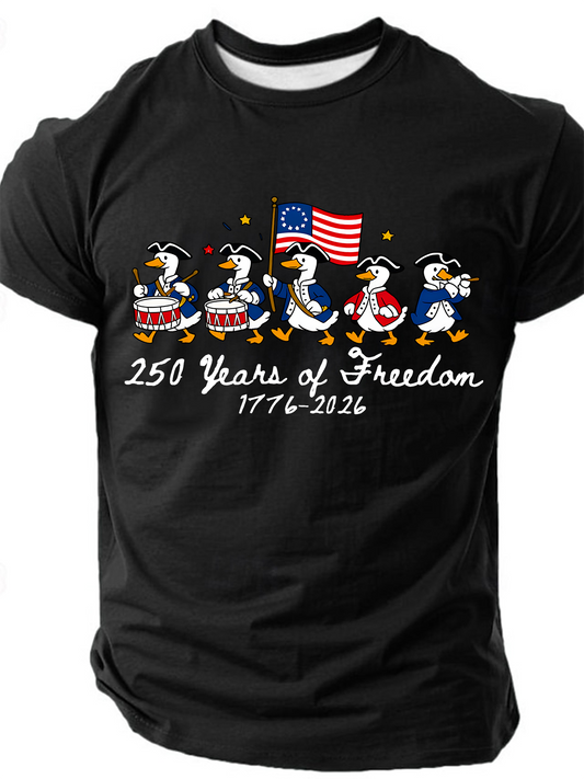 Men's Funny Goose 250th Anniversary Short Sleeve T-shirt