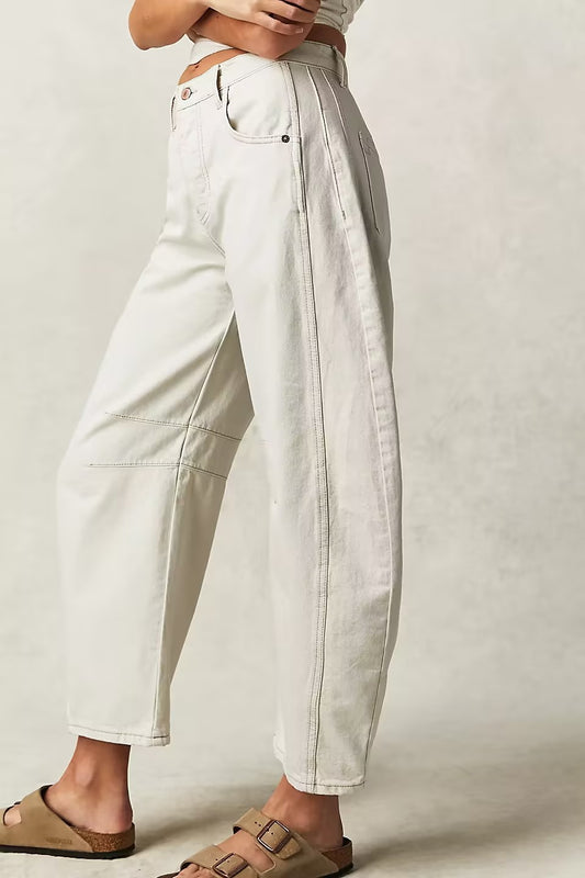 Women's Wide Leg Denim Pants | Relaxed Straight Leg Jeans