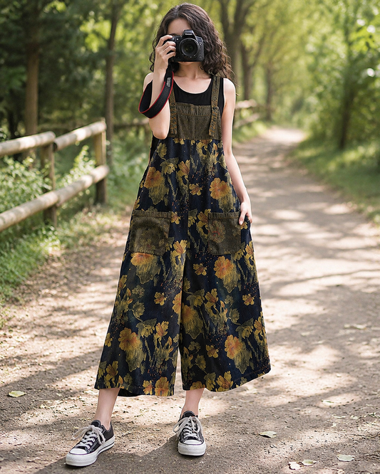 Plus Size Cami Wide-Leg Jumpsuit | Relaxed Casual One-Piece Outfit