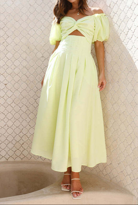 Hollow Out Backless Fitted Midi Dress