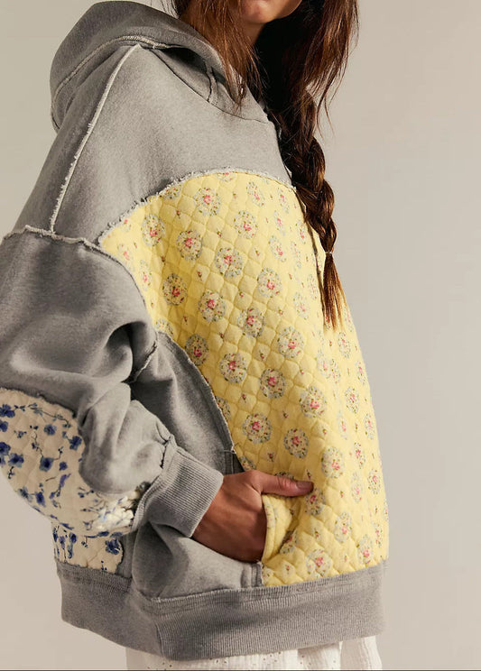 Women Embroidered Hooded Sweatshirt