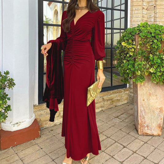 Elegant French Style Maxi Dress