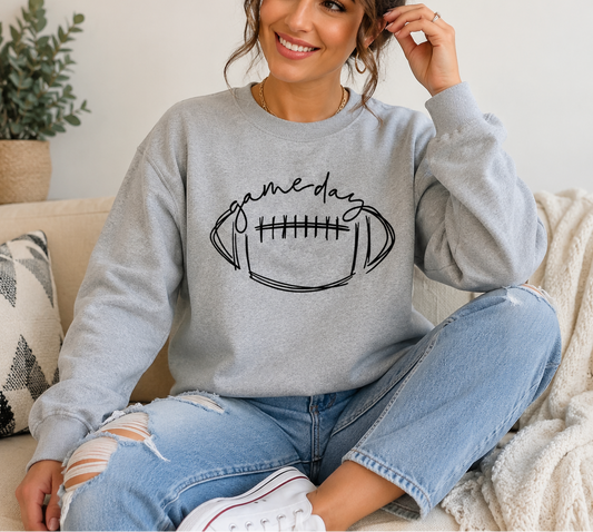Rugby Letter Print Crew Neck Long Sleeve Top | Trendy Casual Base Layer