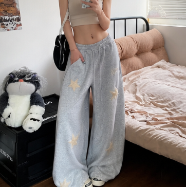 High-Waist Wide-Leg Denim Pants | Casual Vacation Bottoms
