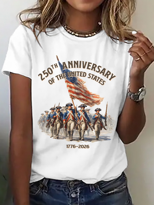 Women's USA 250th Anniversary short-sleeved T-shirt