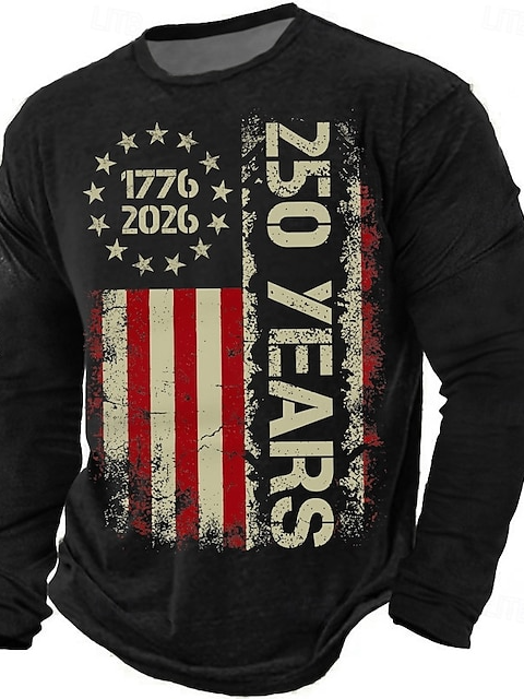 Men's 250th Anniversary of the United States Independence Day Long-Sleeve T-Shirt
