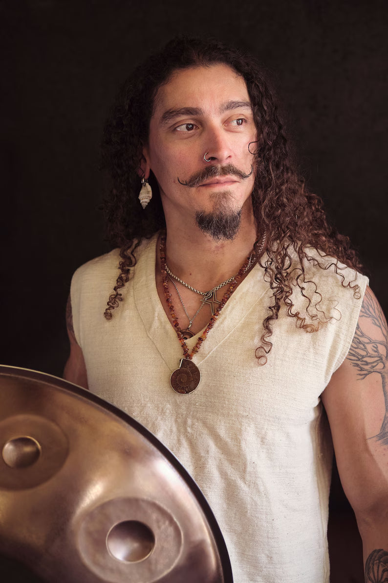 Men's Kadhi Tank Top Off White Handloom Natural Cotton Boho Men Wear