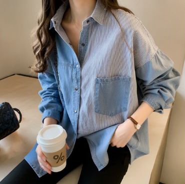 Relaxed Long-Sleeve Shirt with Pocket | Casual Vacation Top